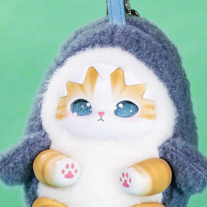 Mofusand Kiramekko Fluffy Kittens Vinyl Plush Keychain