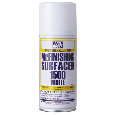 B529 Mr. Finishing Surfacer 1500 White Spray 170ml