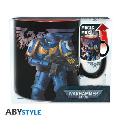 WARHAMMER 40K MUG HEAT CHANGE ULTRAMARINE/LEGION ABYSSE