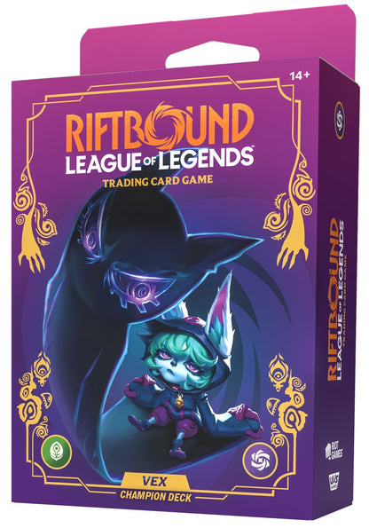 Riftbound League of Legends TCG Unleashed Champion Deck Vex