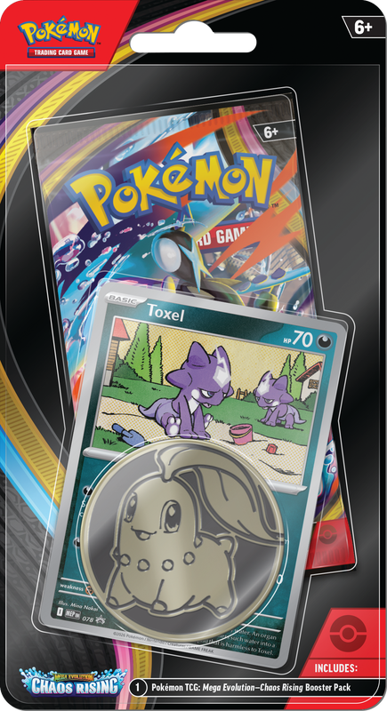 Pokémon TCG: Mega Evolution Chaos Rising Checklane Blister (10 Cards)