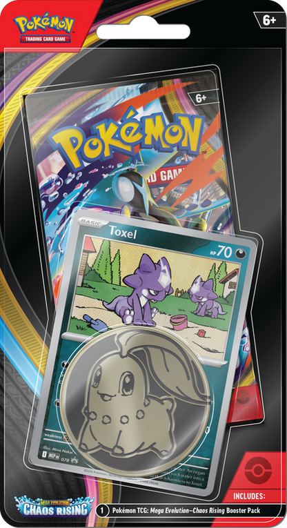 Pokémon TCG: Mega Evolution Chaos Rising Checklane Blister (10 Cards)