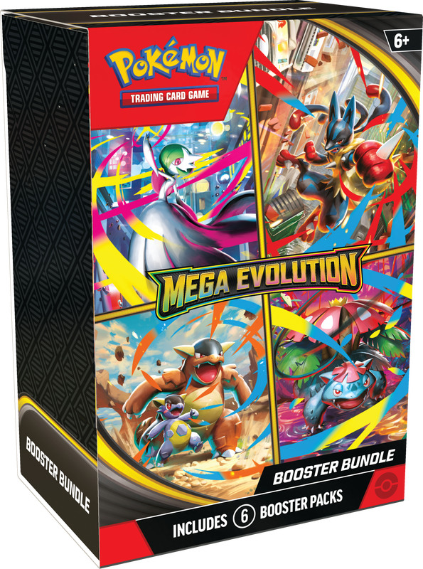 Pokémon TCG: Mega Evolution Booster Bundle (6 Pack)