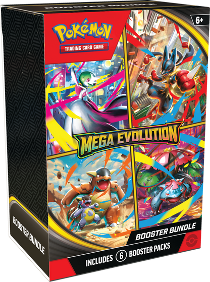 Pokémon TCG: Mega Evolution Booster Bundle (6 Pack)