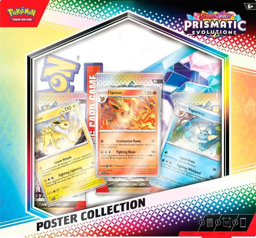 Pokémon TCG: Scarlet & Violet-Prismatic Evolutions Poster Collection