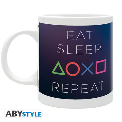 PLAYSTATION MUG EAT SLEEP REPEAT 320ML ABYSSE