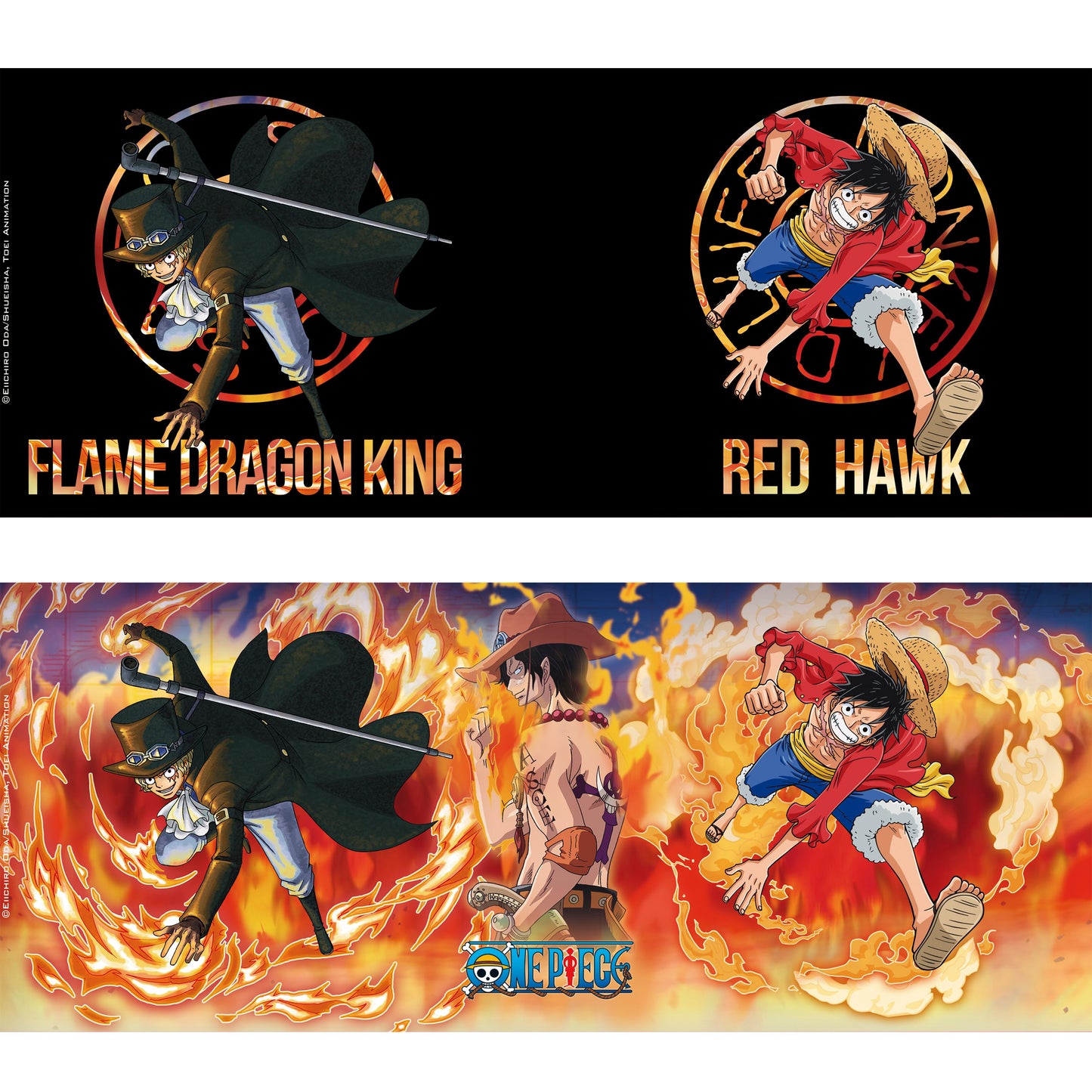 ONE PIECE LUFFY AND SABO MAGIC MUG/COASTER GIFTSET ABYSSE