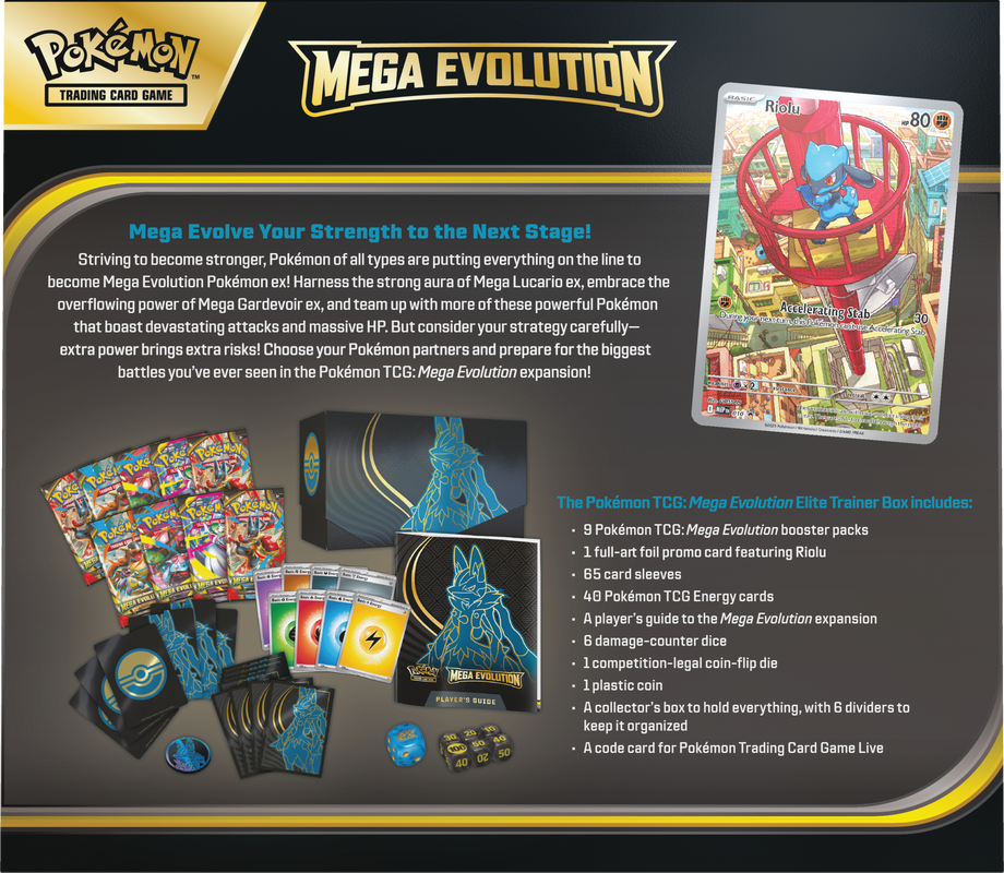 Pokémon TCG: Mega Evolution Elite Trainer Box Mega Lucario