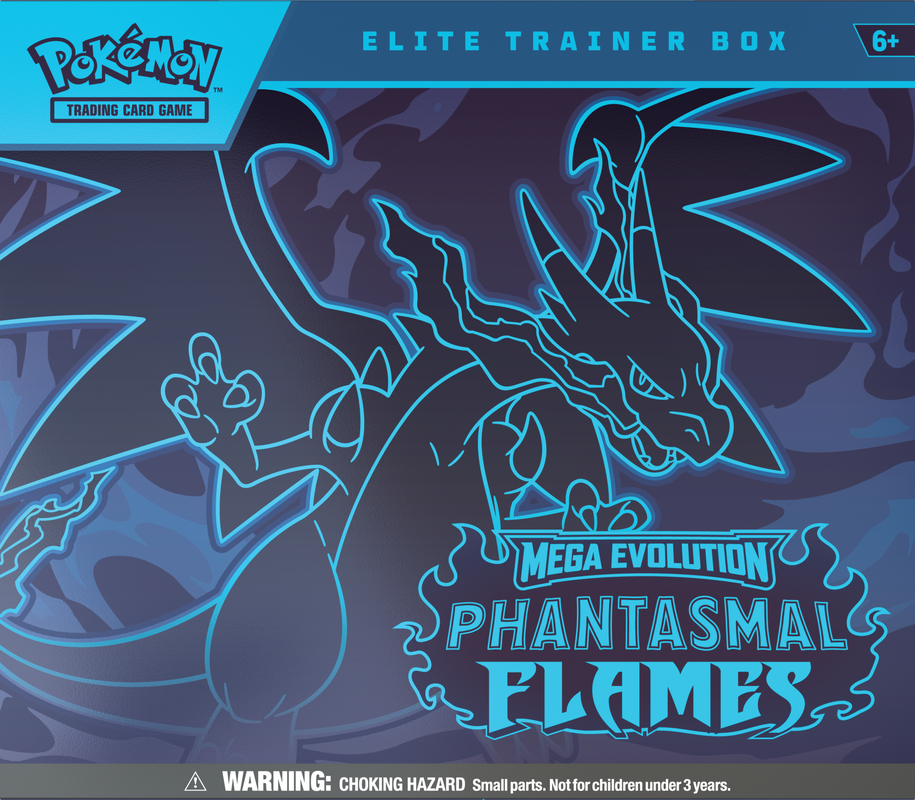 Pokémon TCG: Mega Evolution Phantasmal Flames Elite Trainer Box 9 packs