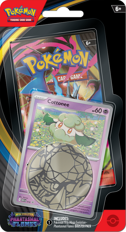 Pokémon TCG: Mega Evolution Phantasmal Flames Checklane Blister 1 Pack