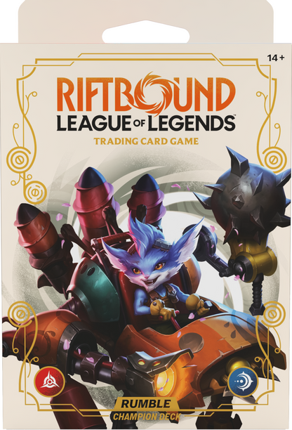 Riftbound League of Legends TCG Spiritforged Champion Deck Rumble