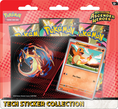 Pokémon TCG: Mega Evolution Ascended Heroes Tech Sticker Collection 3 packs