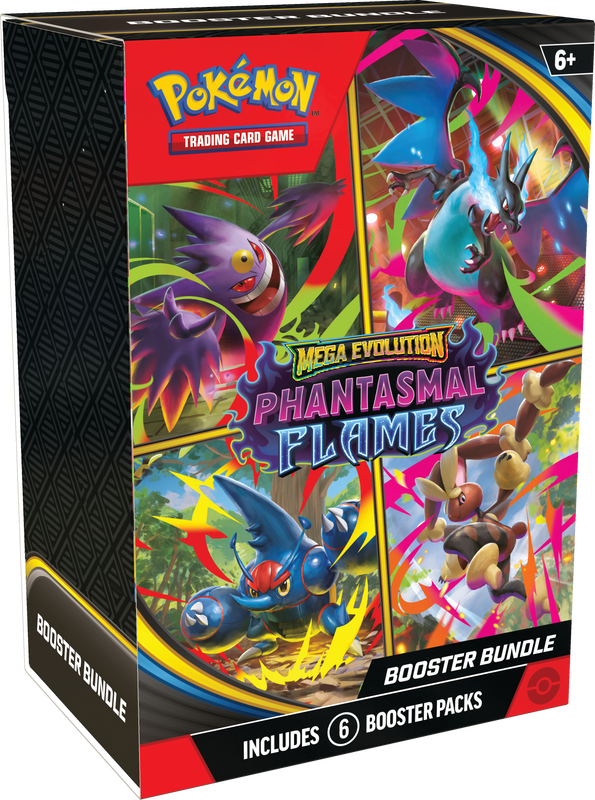 Pokémon TCG: Mega Evolution Phantasmal Flames Booster Bundle (6 Pack)