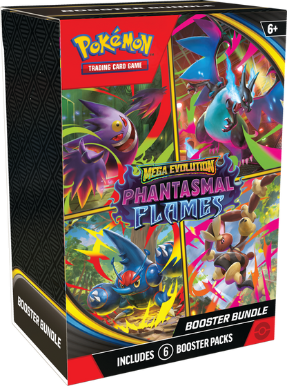 Pokémon TCG: Mega Evolution Phantasmal Flames Booster Bundle (6 Pack)