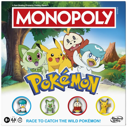 MONOPOLY Pokémon Edition Board Game Hasbro