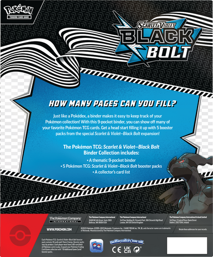 Pokémon TCG: Scarlet and Violet Black Bolt Binder Collection
