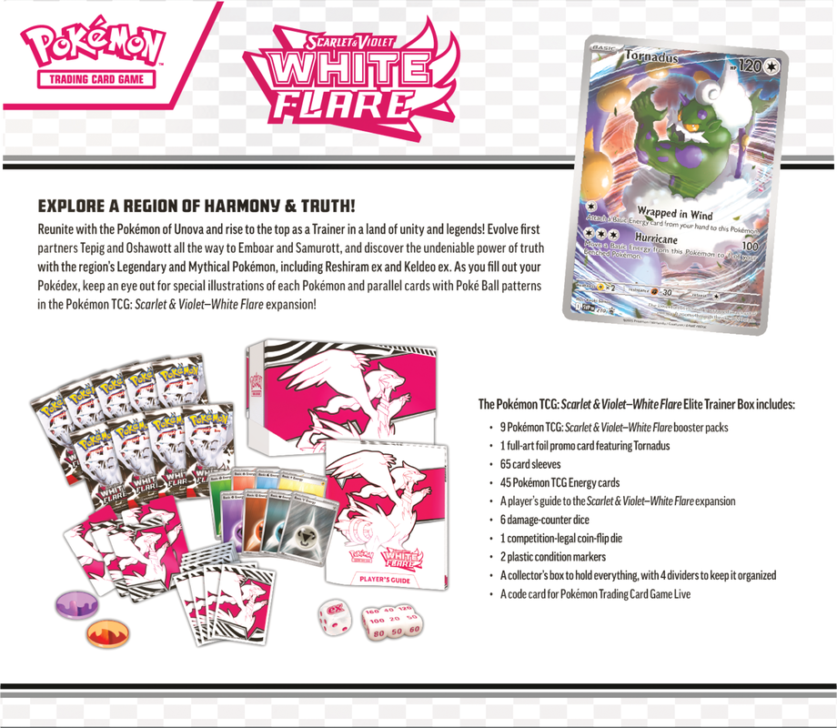 Pokémon TCG: Scarlet and Violet White Flare Elite Trainer Box