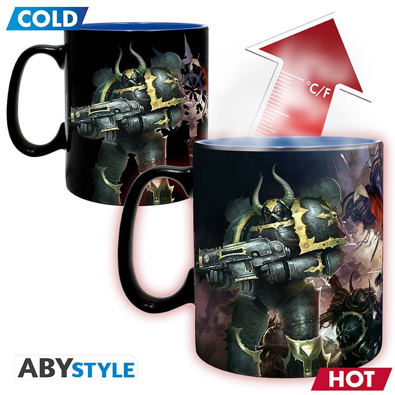 WARHAMMER 40K MUG HEAT CHANGE ULTRAMARINE/LEGION ABYSSE