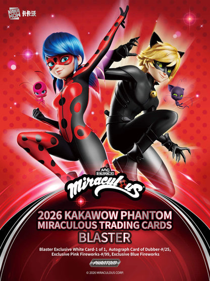 KAKAWOW PHANTOM Miraculous 2026 Trading Cards Blaster BOX (7 Packs)