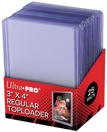 Ultra Pro Top Loader Clear Regular 3" X 4" Toploader 25 Count