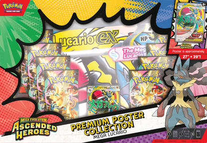 Pokémon TCG: Mega Evolution Ascended Heroes Premium Poster Collection 10 packs