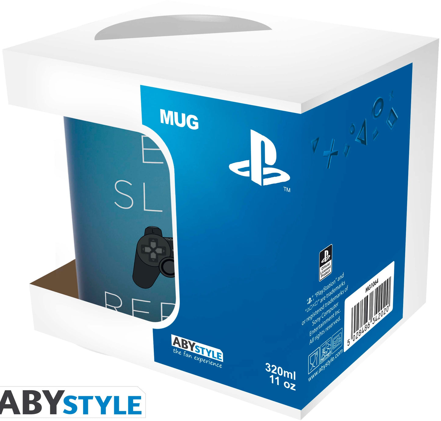 PLAYSTATION MUG EAT SLEEP REPEAT 320ML ABYSSE