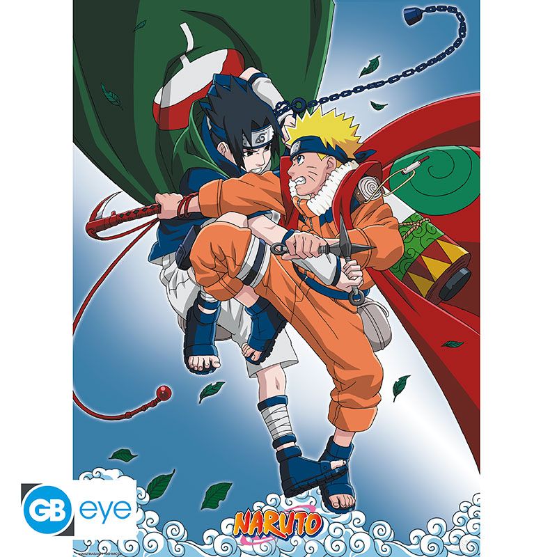 NARUTO SHIPPUDEN POSTERS CHIBI TEAM 7 52X38 2CT ABYSSE