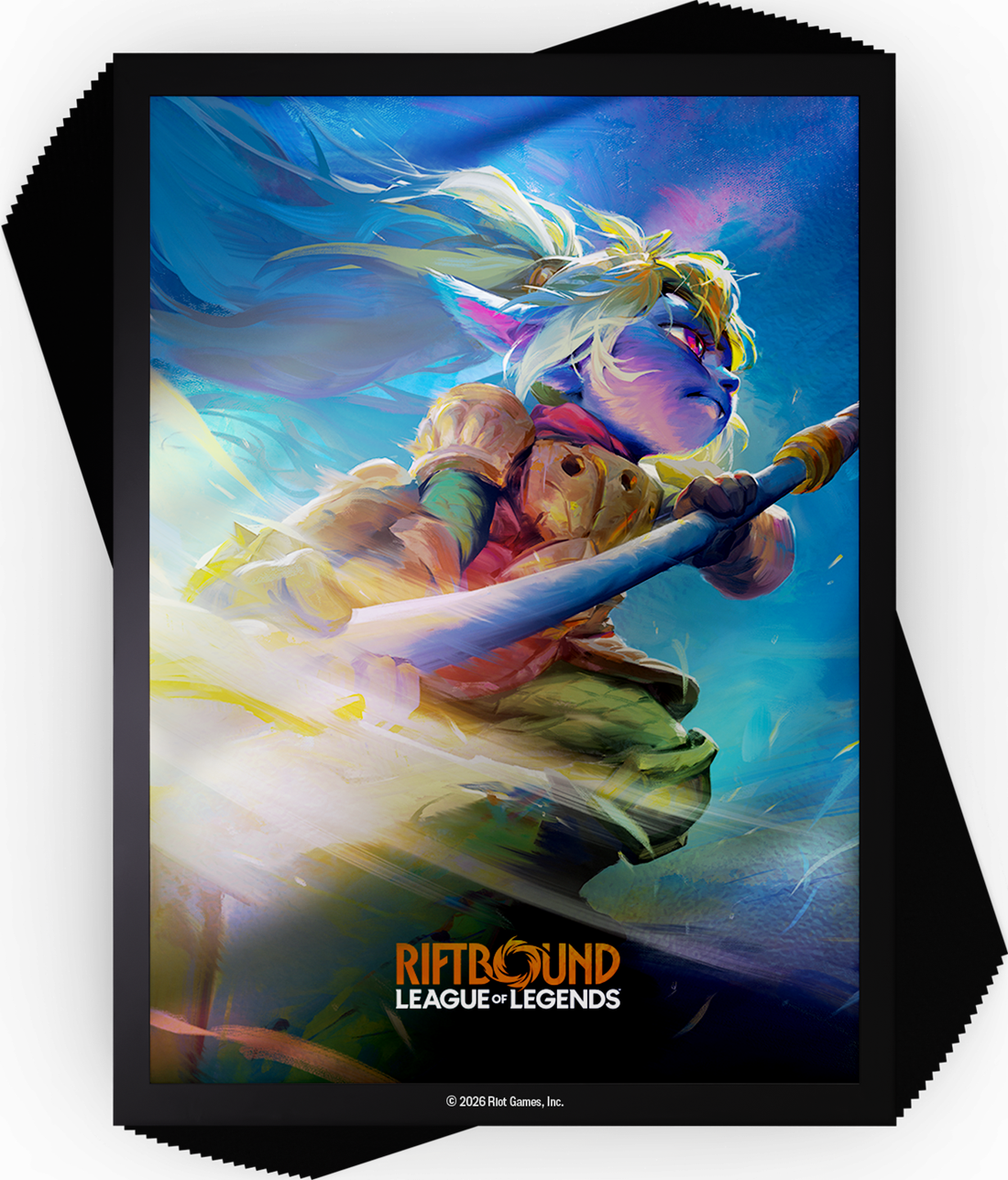 Riftbound League of Legends TCG Unleashed Art Sleeves #4 Poppy 100CT