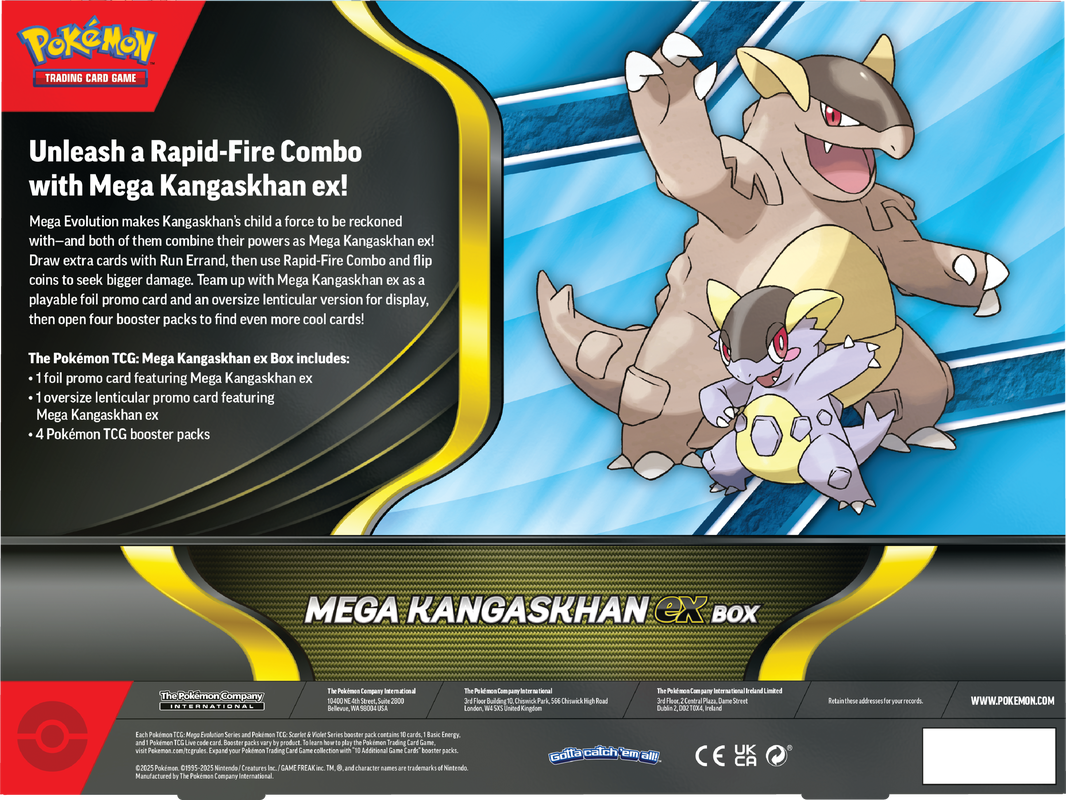 Pokémon TCG: Mega Kangaskhan ex Box 4 packs