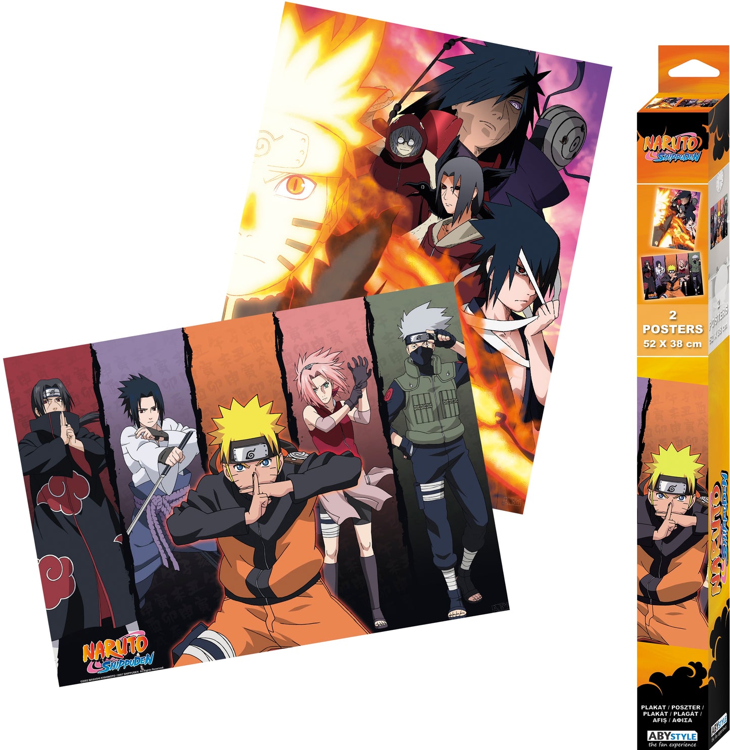 NARUTO SHIPPUDEN POSTERS CHIBI GROUPS 52X38 2CT ABYSSE