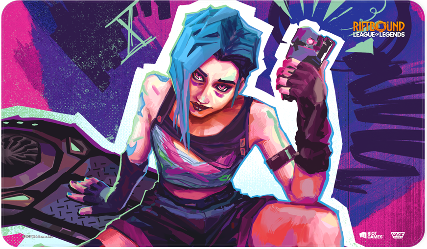 Riftbound League of Legends TCG Origins PLaymat Jinx