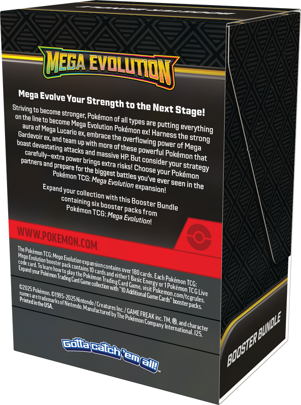 Pokémon TCG: Mega Evolution Booster Bundle (6 Pack)