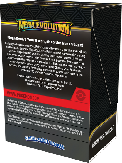 Pokémon TCG: Mega Evolution Booster Bundle (6 Pack)