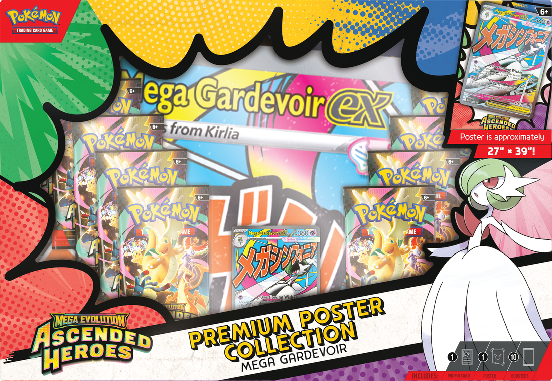 Pokémon TCG: Mega Evolution Ascended Heroes Premium Poster Collection 10 packs