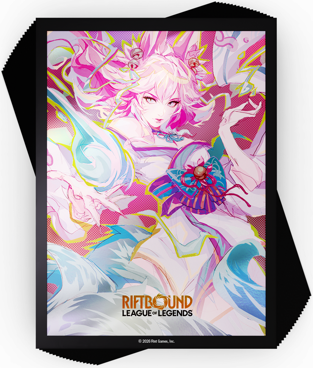 Riftbound League of Legends TCG Spiritforged Art Sleeves Spirit Blossom Ahri 100CT