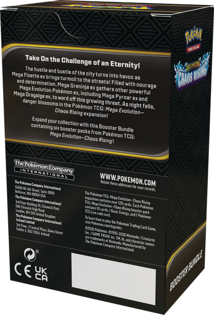 Pokémon TCG: Mega Evolution Chaos Rising Booster Bundle 6 packs
