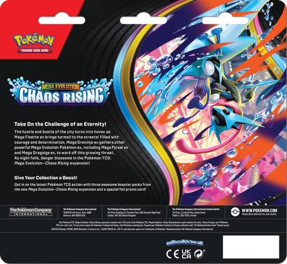 Pokémon TCG: Mega Evolution Chaos Rising 3 Packs Blister