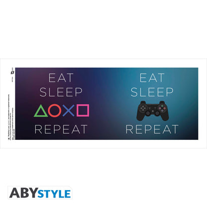 PLAYSTATION MUG EAT SLEEP REPEAT 320ML ABYSSE