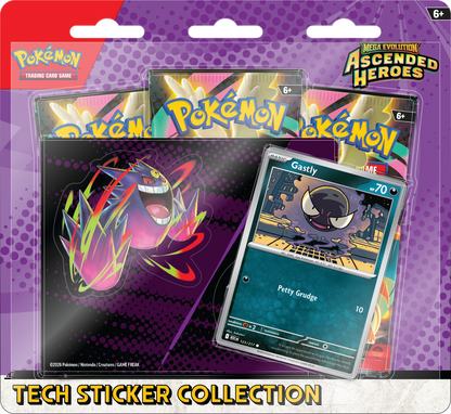 Pokémon TCG: Mega Evolution Ascended Heroes Tech Sticker Collection 3 packs