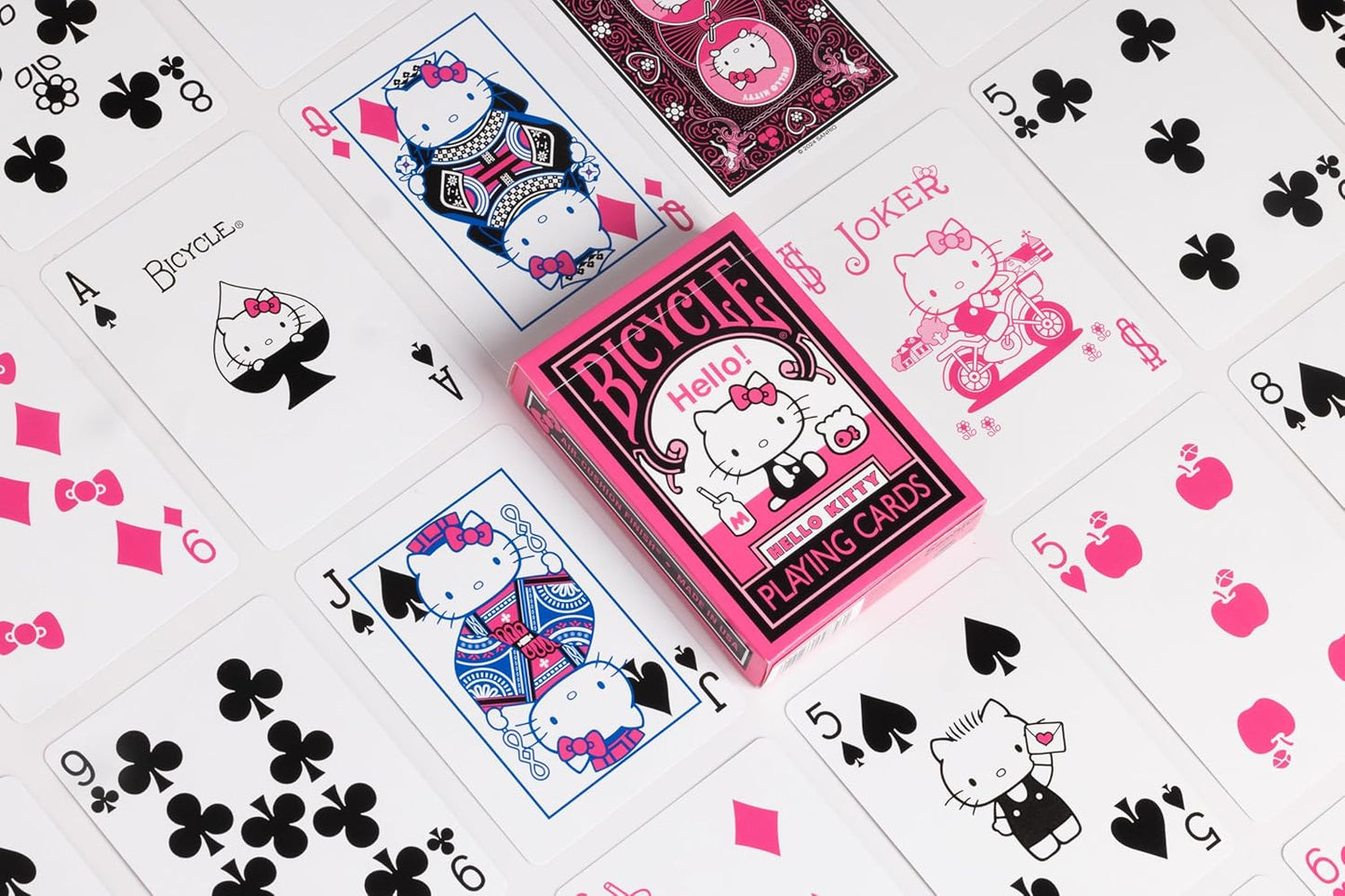 BICYCLE Hello Kitty Black and Pink Playing Cards