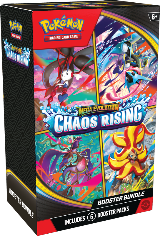 Pokémon TCG: Mega Evolution Chaos Rising Booster Bundle 6 packs