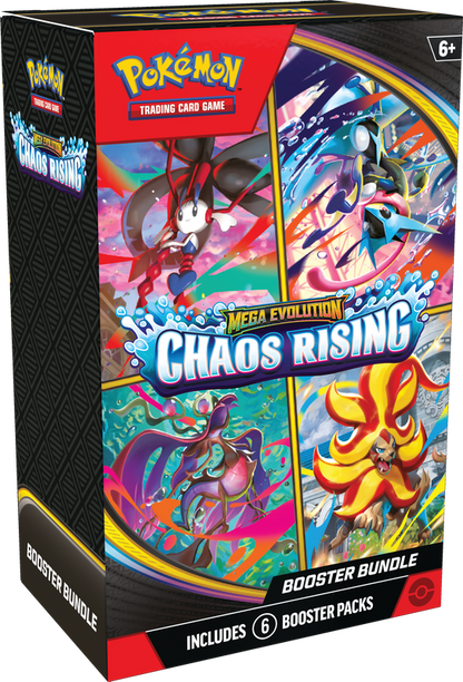 Pokémon TCG: Mega Evolution Chaos Rising Booster Bundle 6 packs