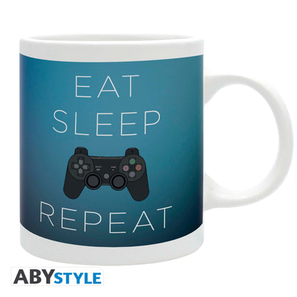 PLAYSTATION MUG EAT SLEEP REPEAT 320ML ABYSSE