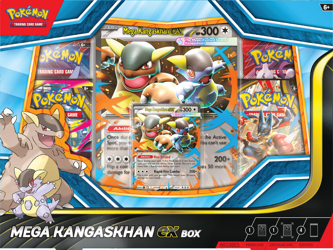 Pokémon TCG: Mega Kangaskhan ex Box 4 packs