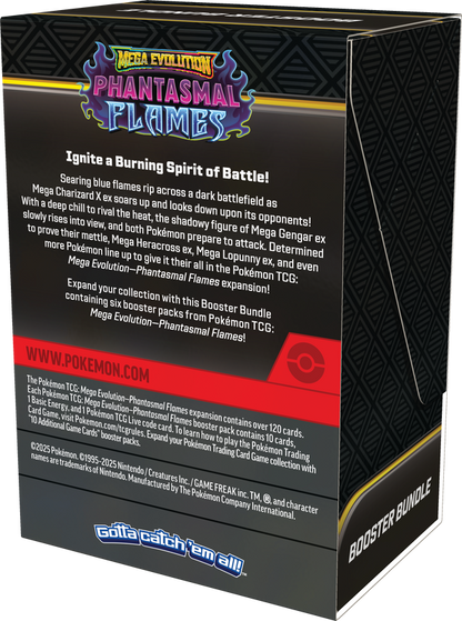 Pokémon TCG: Mega Evolution Phantasmal Flames Booster Bundle (6 Pack)