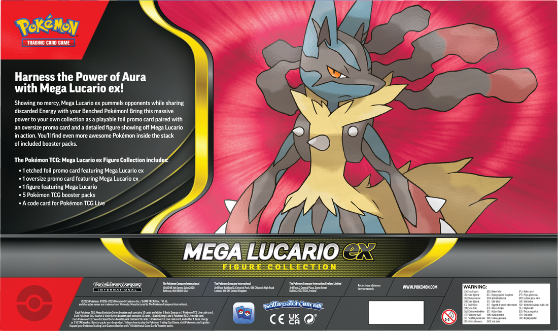 Pokémon TCG: Mega Lucario ex Figure Collection 5 packs