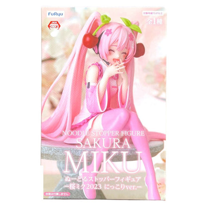 Hatsune Miku FuRyu Sakura Miku 2023 Smile Ver. Noodle Stopper Figure