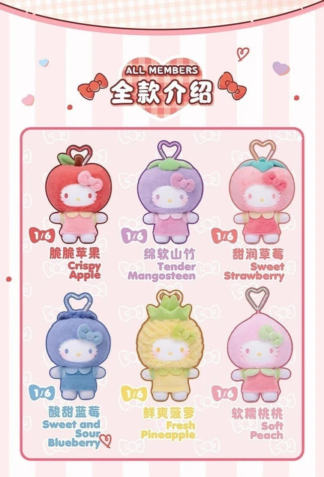 Hello Kitty Sanrio Fruity Paradise Series Plush Pendant Blind Box TOP TOY