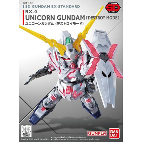 SD EX-Standard 05 RX-0 Unicorn Gundam [Destroy Mode]