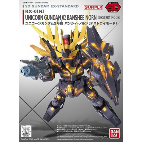 SD EX-Standard 15 RX-0(N) Unicorn Gundam 02 Banshee Norn [Destroy Mode]